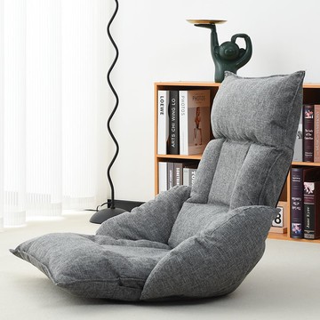 公司貨附發票  單人懶人沙發臥室地上床上陽臺飄窗榻榻米靠背可躺可折疊靠背椅 最低價 快速出貨