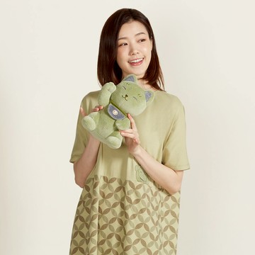 【YVONNE以旺傢飾】招財貓小玩偶-抹茶綠