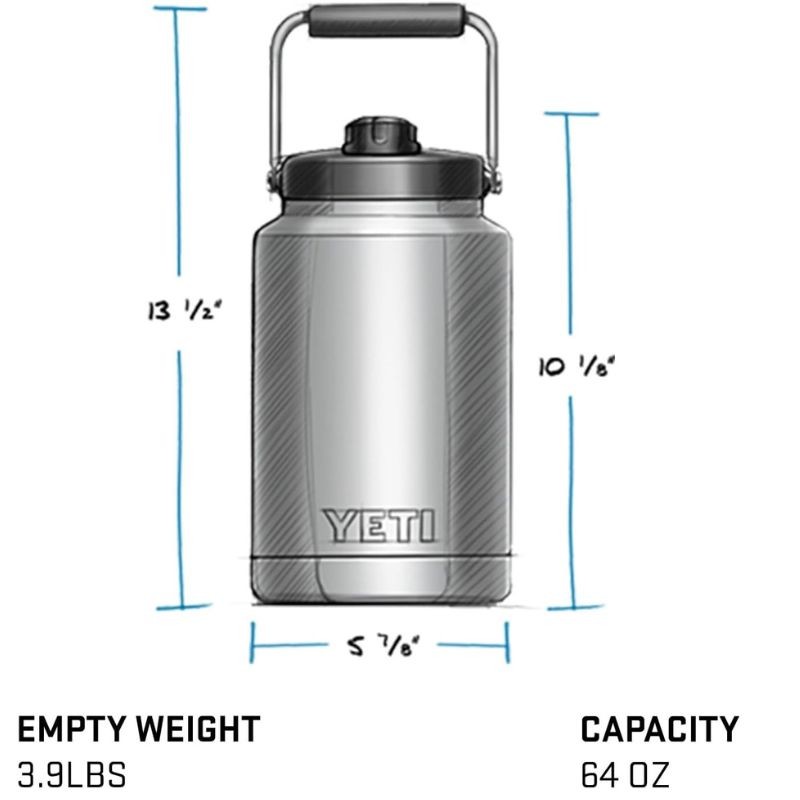 YETI 水筒 イエティ ハーフガロン ジャグ 約1.9L Big Wave Blue ビッグウェイブ・ブルー Rambler Half Gallon  Jug | LINEブランドカタログ