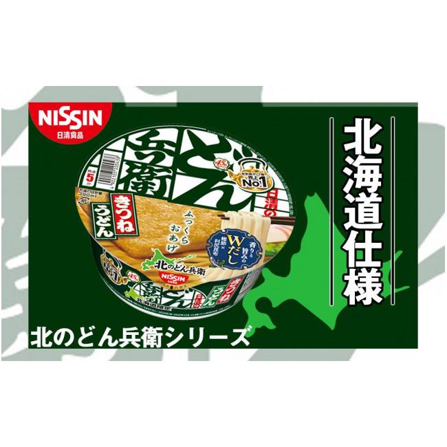 ふるさと納税 北海道 千歳市 日清 北のどん兵衛 きつねうどん [北海道仕様]24個