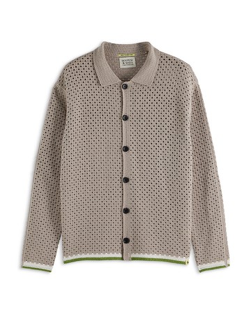 Scotch & Soda Crochet Cardigan Sweater