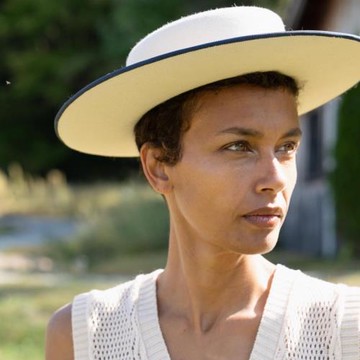 mdeke 傳奇 澳洲羊毛呢平頂法式風大檐撞色邊禮帽羊毛氈復古帽子