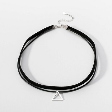 925純銀三角形choker項圈年新款項鏈女冷淡風鎖骨鏈ins潮頸鏈