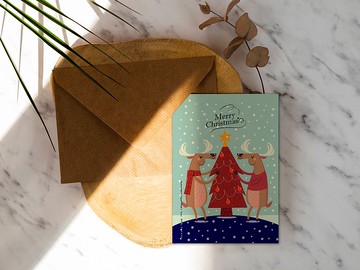 麋鹿兄弟【CM17004】洛可可草莓 WELKIN手創明信片