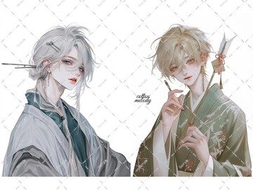 original sticker no.7832 人物貼紙 原創貼紙 女孩貼紙 原創人物貼紙