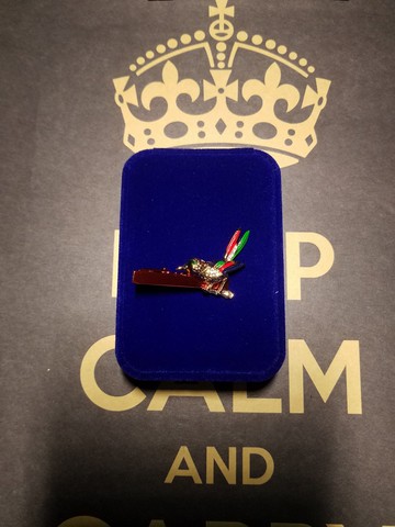 紅色復古小鳥領帶夾英倫風夾子