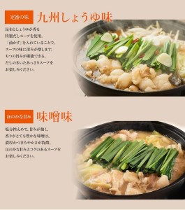 九州名物とめ手羽　博多もつ鍋セット　九州しょうゆ味　2-3人前