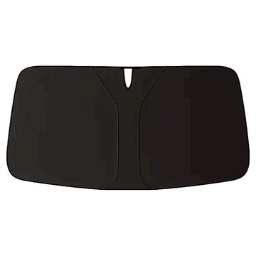 YORI CAR 優里 車用雷射遮陽板 大 附收納袋  黑色  1個