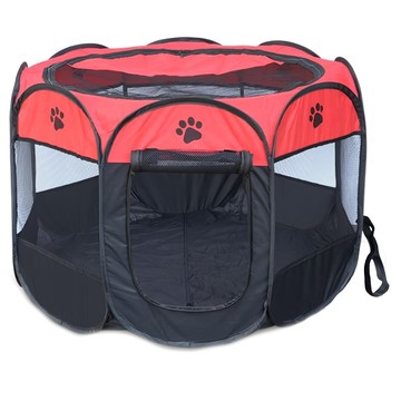 捷華 八角籠  紅色 + 黑色  小號(73 x 73 x 43cm)  1個