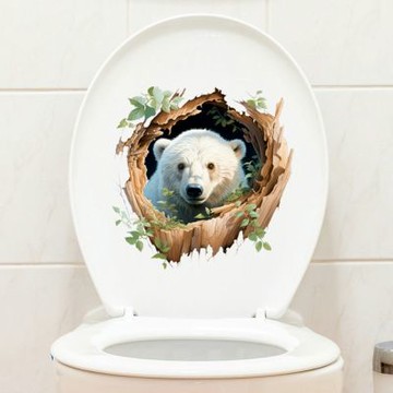 【MR.ZAKKA】創意萬用裝飾貼紙-動物主題 森林樹洞動物 B款 居家空間布置 DIY可移式壁貼 無痕壁貼 牆貼