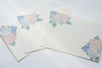 訊息卡【雨日繡球花】