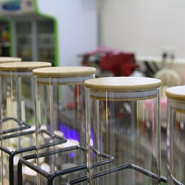 （咖啡用品與配件）皇茶喜茶展示架多功能玻璃試管樣品架吧檯擺設茶葉展示罐玻璃試管