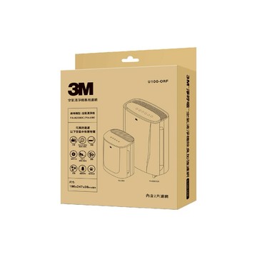 【3M】U100-ORF(2入) 空氣清淨機除臭加強濾網 FA-B200DC專用 清淨機 除濕機 PM2.5