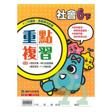 康軒國小重點複習社會6下