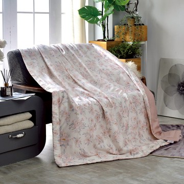 La Belle 800織天絲 抗菌 涼被 5x6.5尺 藏花蝶海 Tencel 空調被 格蕾寢飾