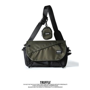 TRUFFLE機能單肩斜挎包男士背包大容量休閑挎包女學生郵差包外出