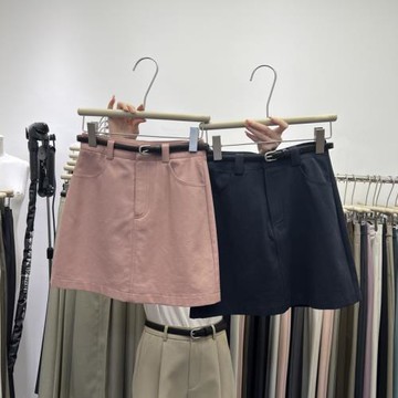秋季韓版氣質簡約凈色新款通勤風韓國東大門百搭A字西裝半身短裙