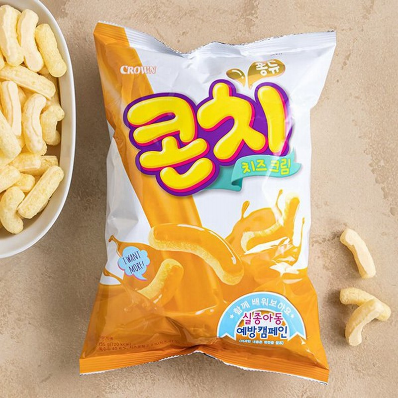 Crown クラウン コーンチ チーズクリーム 66g 韓国お菓子 コーンスナック菓子 通販 Lineポイント最大0 5 Get Lineショッピング