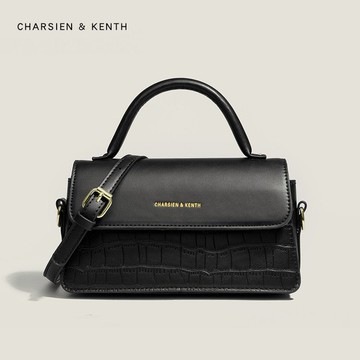 AKARA 側肩包韓系時尚斜背帶方皮包