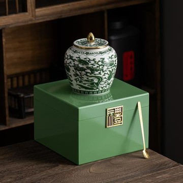 恩施玉露茶葉罐禮盒裝利川紅密封罐高檔木質禮盒明前龍井陶瓷茶罐