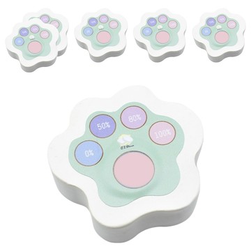 QIDINA 奇蒂可 MIT 二代造型除濕除臭珪藻土防霉塊 貓爪  50g  6個
