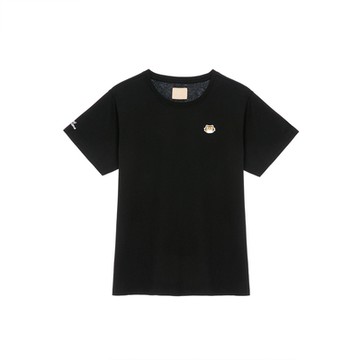 GIORDANO 女裝短袖上衣 潮味決聯名系列 - 01 仙草黑