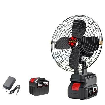 工業風扇/電扇 工業風扇 9寸長續航鋰電池充電風扇 戶外露營釣魚工地大功率風扇 戶外便攜式台扇