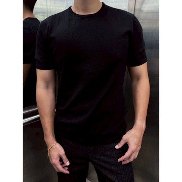 【1atm】細柔 - 絲感Tshirt 針織短袖 Clean Fit 簡約 日常百搭 圓領上衣 夏日穿搭 短袖