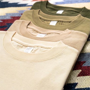 250g 重磅厚實大地色系短袖t恤日系素色簡約男女款阿美咔嘰打底衫