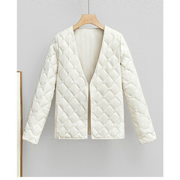 現貨+預購 真羽絨90%鴨絨羽絨外套羽絨衣夾克-時尚V領短款保暖女外套3色74iq57【獨家進口】【米蘭精品】