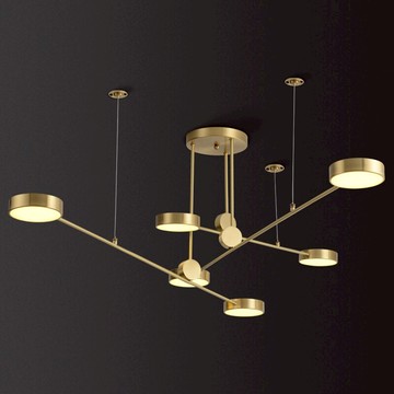 后現代北歐客廳餐廳全銅吊燈創意個性美式簡約服裝商店極簡燈具