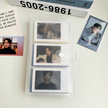 透明手帳卡片票據貼紙收納冊專輯明信片名片240卡位卡套本子冊子