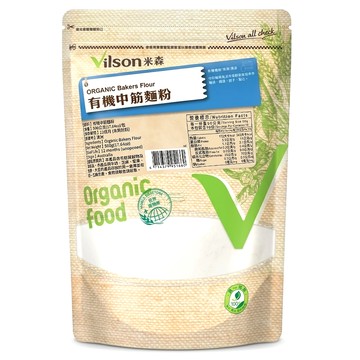 Vilson 米森 有機中筋麵粉  500g  1包