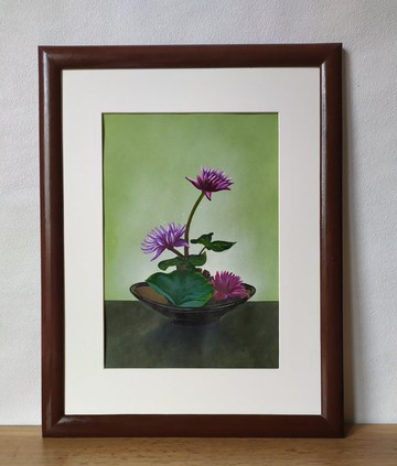 精緻的蓮花花束