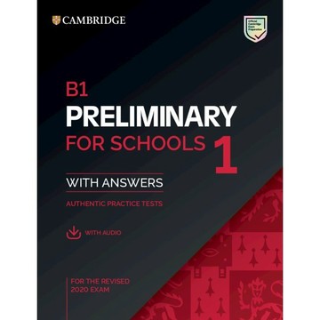 <麗文校園購>劍橋英檢官方全真題本 B1 Preliminary for Schools (PET) 1