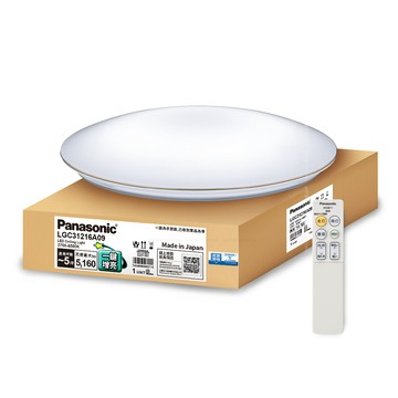 Panasonic 31.7W 新升級 增亮20% 金彩 遙控 調光調色吸頂燈LGC31216A09