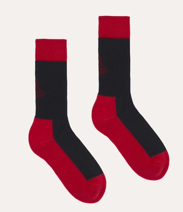 Vivienne Westwood Sporty Socks Cotton / Nylon / Elastane Black 9-11 Unisex