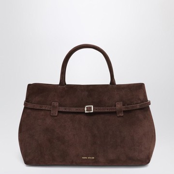 Manu Atelier Le Cambon 35 Dark Suede Bag