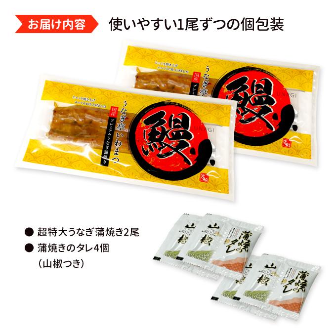 鹿児島産 新 超特大 国産 うなぎ蒲焼き 約250g×2尾 送料無料 海鮮 プレゼント グルメ ギフト