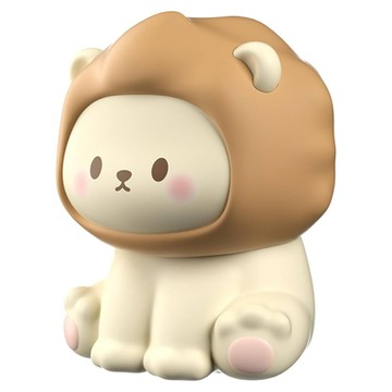 CS Q版小獅子拍拍燈 102 x 91 x 123mm 190g  Q版小獅子 米色 + 棕色