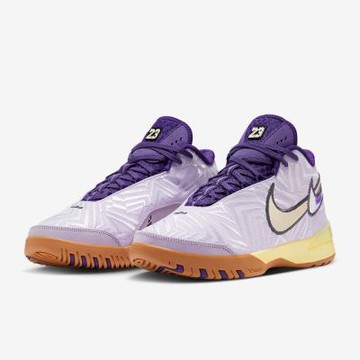NIKE 籃球鞋 男鞋 運動鞋 包覆 緩震 LBJ NXXT GENISUS LE EP 紫 IM8549-500