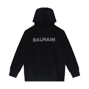 Balmain - Black And Silver Cotton Sweatshirt