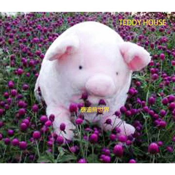 TEDDY HOUSE 【TEDDY HOUSE泰迪熊】泰迪熊玩偶公仔絨毛娃娃泰迪熊招財進寶胖胖粉紅超大胖豬公(超大)