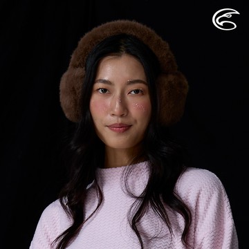 ADISI 毛絨極地保暖四戴式可折疊耳罩 AS25053 深棕