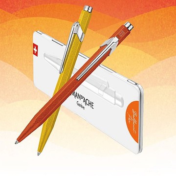 CARAN DACHE 卡達 849 COLORMAT-X 原子筆, 黃色 免費刻字服務