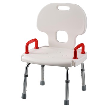 Nova 光星 9102 可調整 有背 洗澡椅 9010200-j100-b030  白色 + 紅色  1個