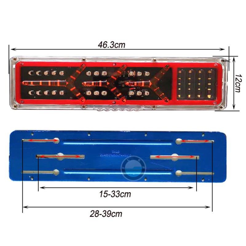 テールライト トラック 自動車 led 24v 2個 リア トレーラー 警告灯