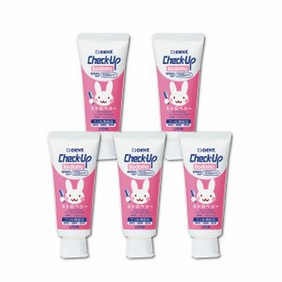 ライオン DENT チェックアップ kodomo ストロベリー 5本(60g/本)