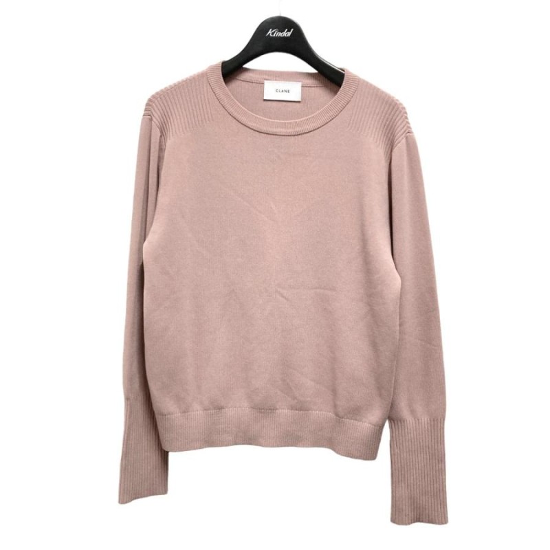 値下げ】CLANE BASIC COMPACT KNIT TOPS 14106-2122 ピンク サイズ：1