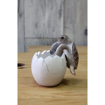 日本Magnets 擬真動物系列小海龜破蛋而出造型筆筒/筆座